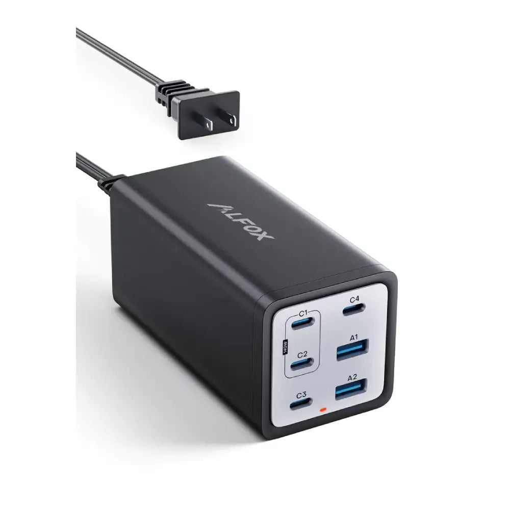 200W USB C Desktop Charger - 6 Ports GaN Power Adapter & Fast Charging