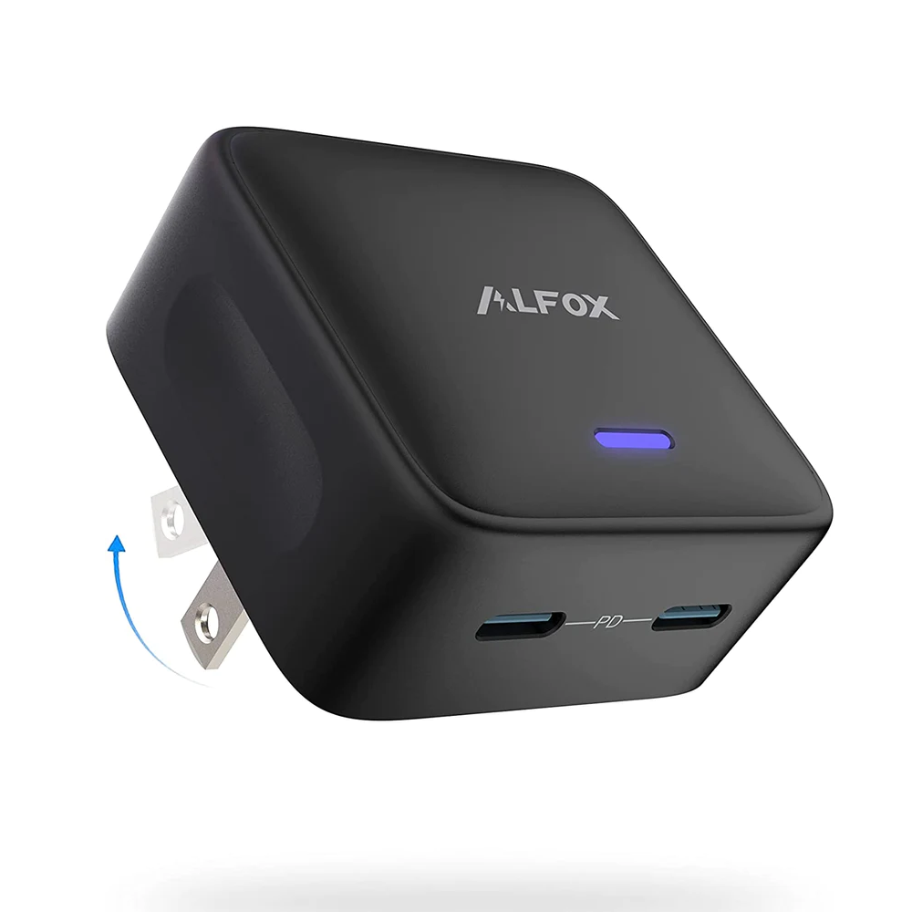 RAVPower 35W Dual USB-C Port PD Charger AF-PC007, Fast Charging Block for iPhone Samsung MacBook