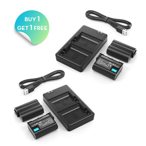 RAVPower EN-EL15 2040mAh Camera Battery Charger Set for Nikon