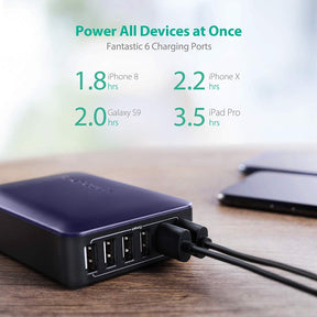 60W 12A 6-Port Desktop Charger-RAVPower