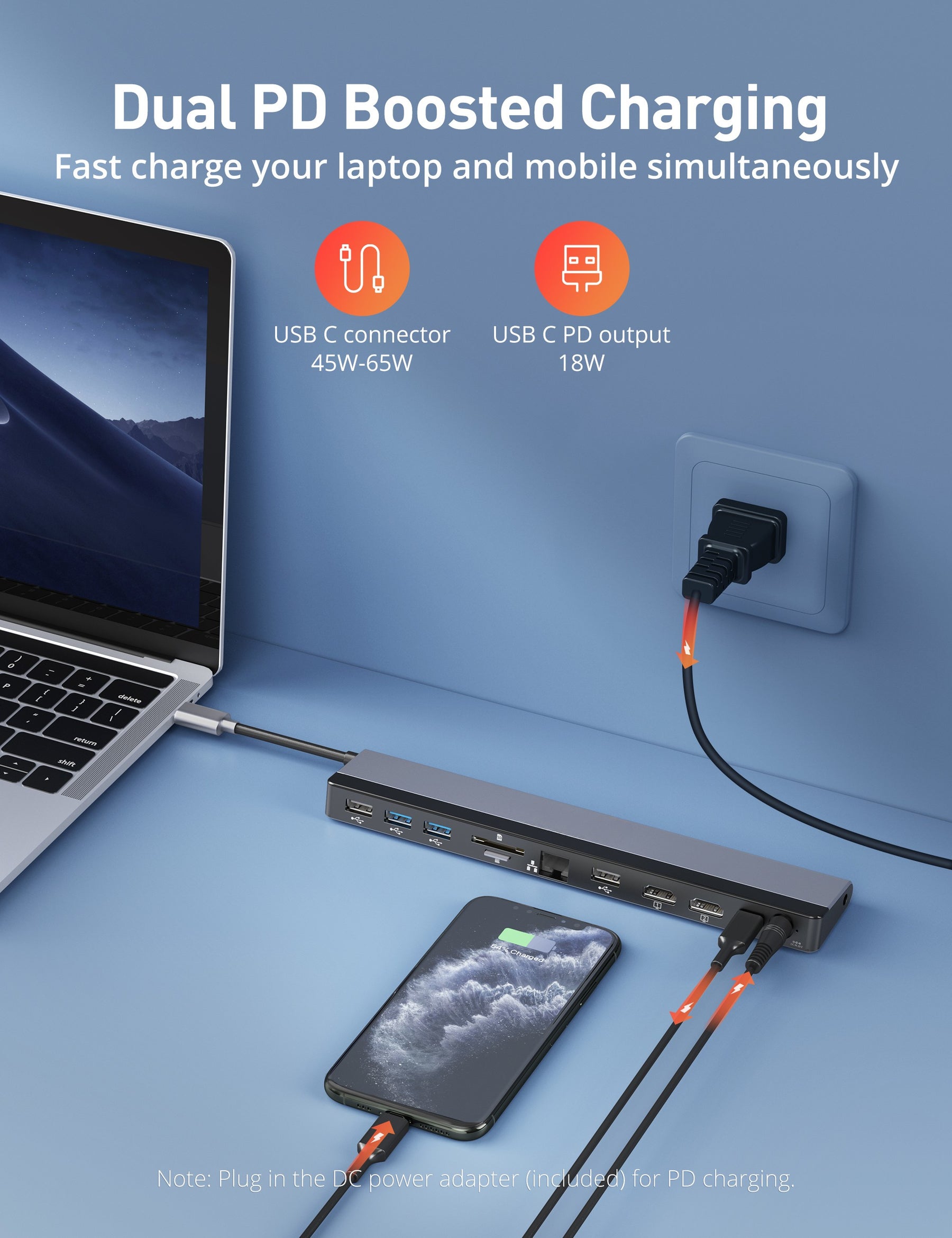 RAVPower 12-in-1 USB-C Docking Station DK003
