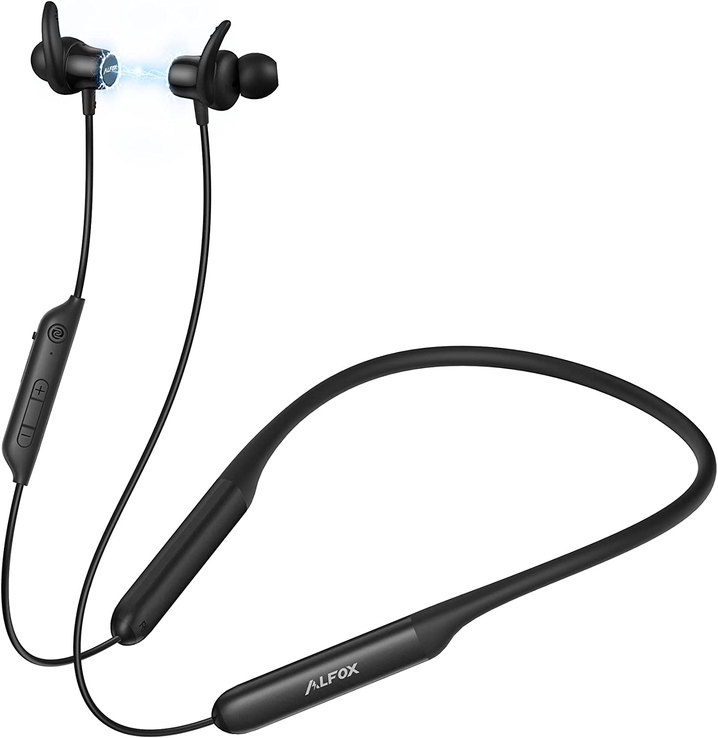 Alfox Bluetooth Headphones 80Hrs Playtime, Stereo for
