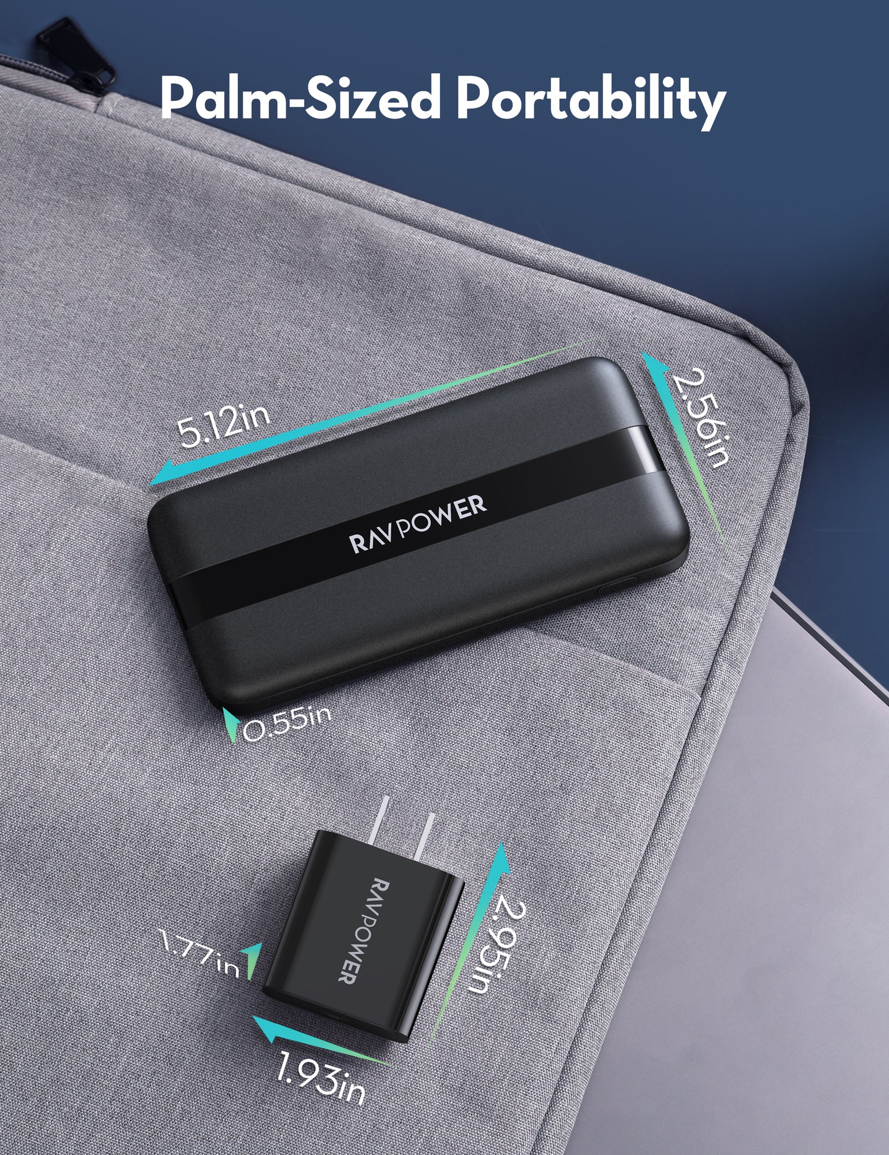 RAVPower 10,000 mAh 20W Portable Charger