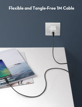 RavPower USB-C to USB-C Fast Charging Cable – White