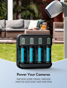 Rechargeable CR123A Lithium Batteries, 8 Pack 3.7V 850mAh Batteries-RAVPower