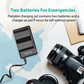 LP-E6 LP E6N Rechargeable Battery Charger Set-RAVPower