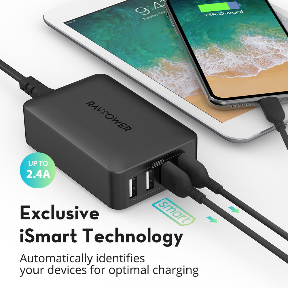 40W 8A 4-Port Desktop Charger-RAVPower
