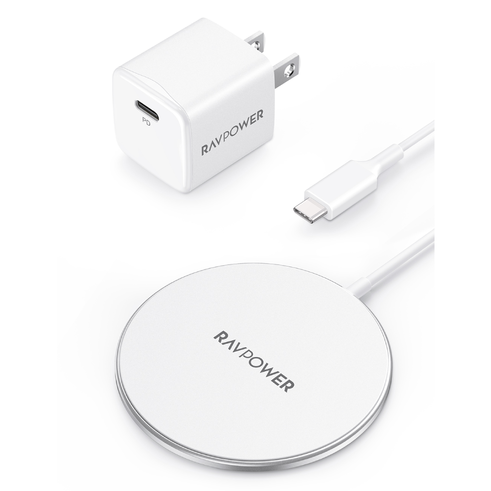 RAVpower USB C Magnetic Wireless Charger for MagSafe Charger
