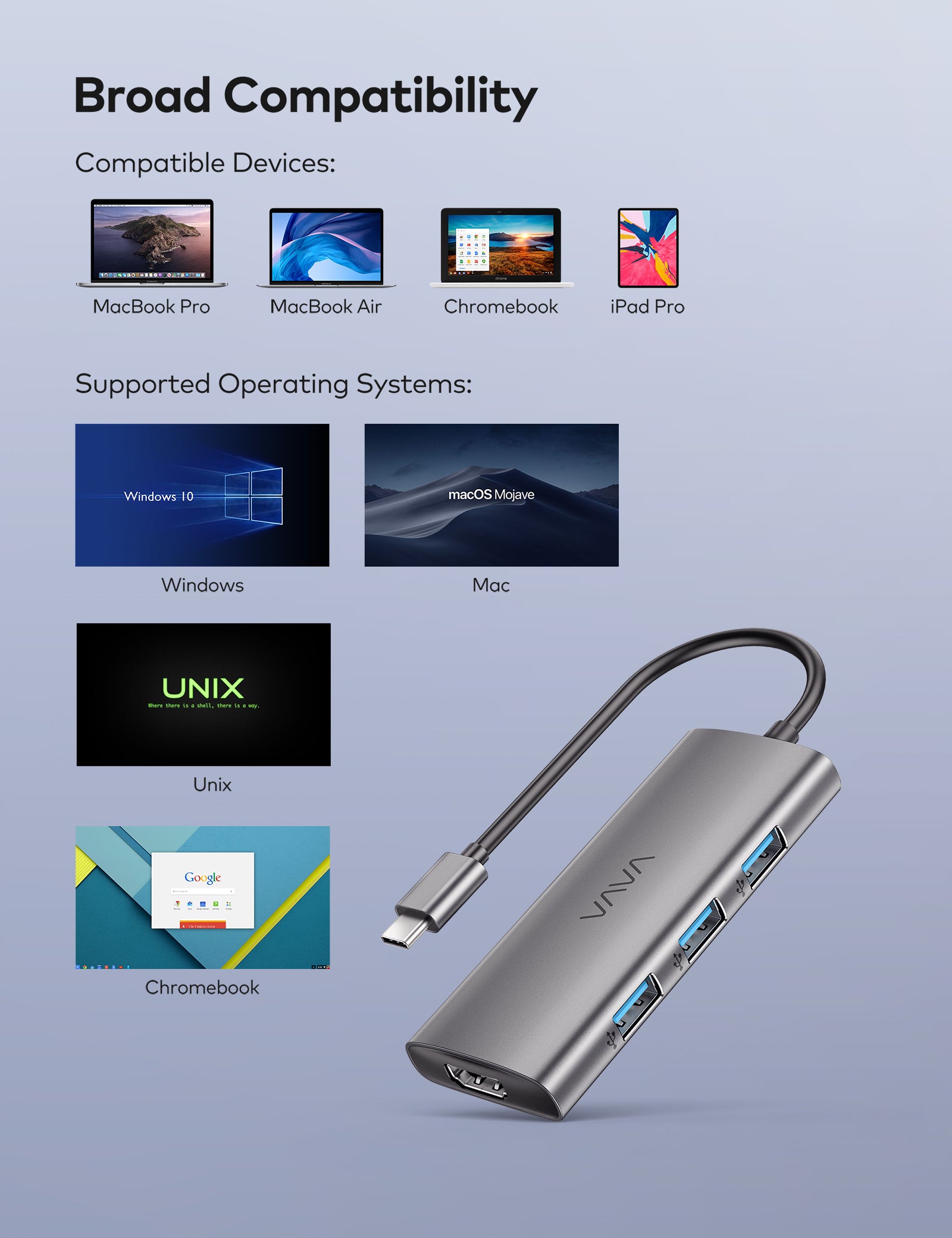 Achat Hub USB-C MacBook / MacBook Pro / Air (Alpha 8 en 1