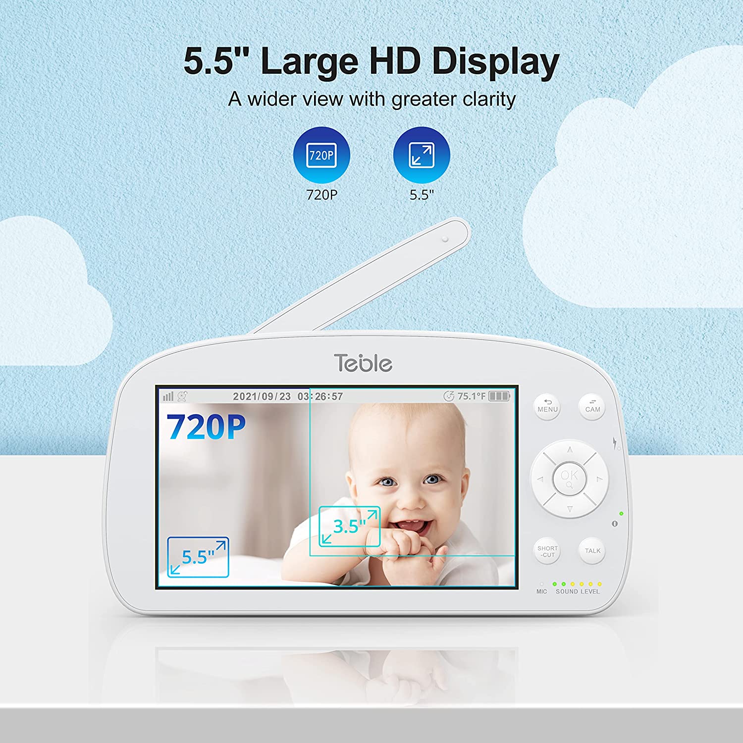 660 2.4-inch Screen Wireless Baby Monitor Night Vision Video Baby