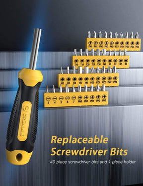 Magnetic Screwdriver Set 57 PCS Includes Slotted/Phillips/Torx Mini Precision Screwdriver-RAVPower
