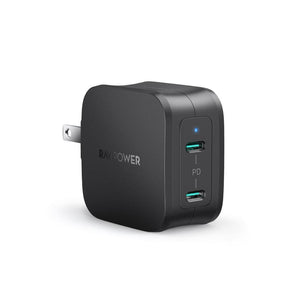 40W 2-Port iPhone Fast Charger with 20W USB-C Power Adapter-RAVPower