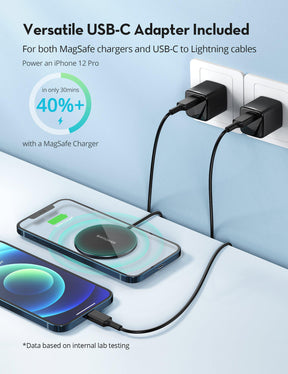 USB C Magnetic Wireless Charger for MagSafe Charger iPhone 12 Charger-RAVPower